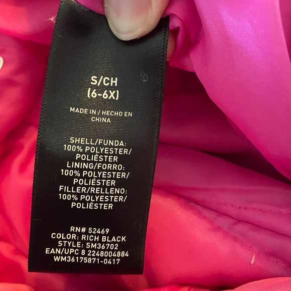 Swiss Tech- Child’s Size 6/6x Black/Pink Adjustable Snow Bibs - Picture 9 of 10